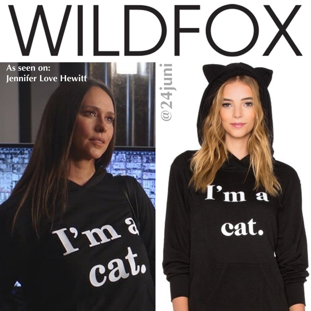 WILDFOX COUTURE ~ IM A CAT 🐈‍⬛ CUDDLE HOODIE W EARS M - free shipping!